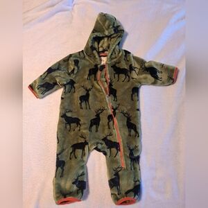 Hatley Kids Bunting Suit with Deer Design